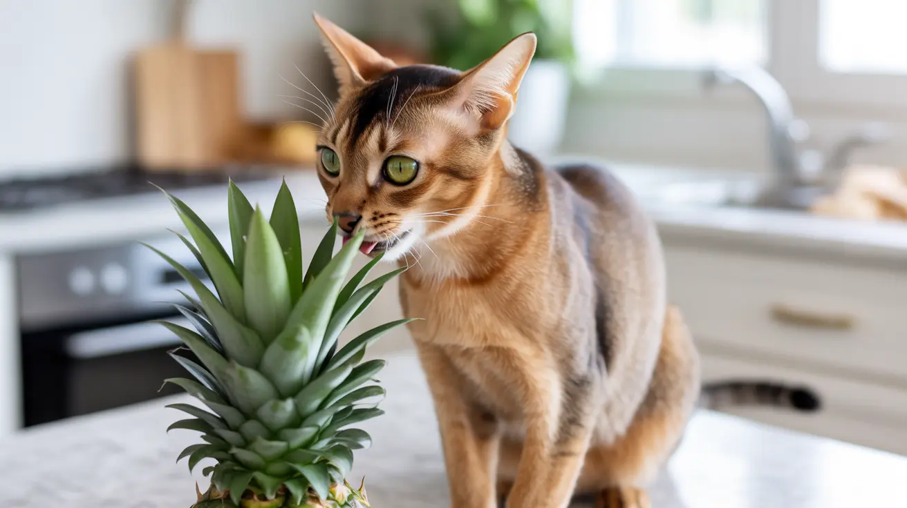 Folha de abacaxi faz mal para gatos? Riscos e cuidados