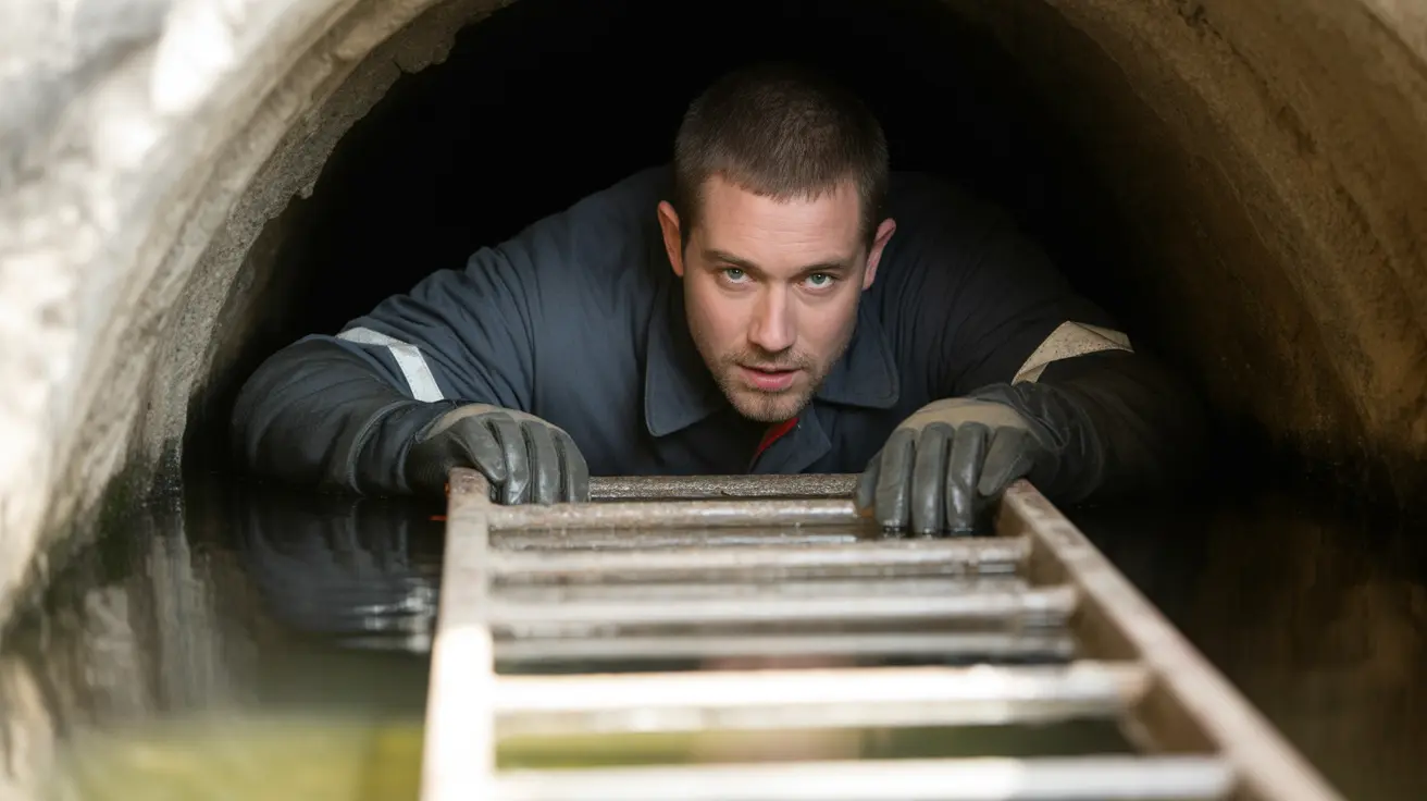 Animal rescue team members performing a storm drain rescue operation in Los Angeles