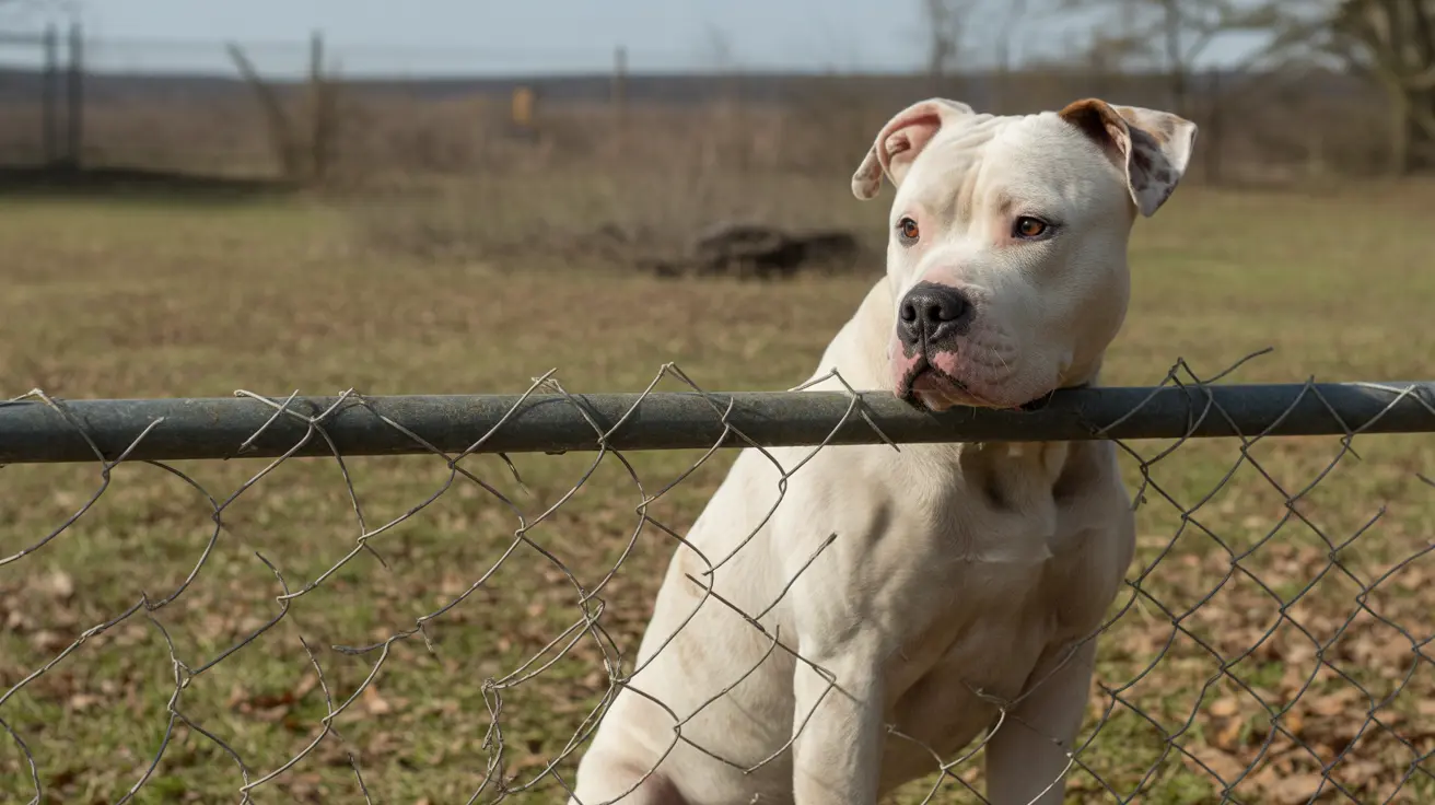 Police officers inspecting seized dogs at a dogfighting raid in Louisville Kentucky
