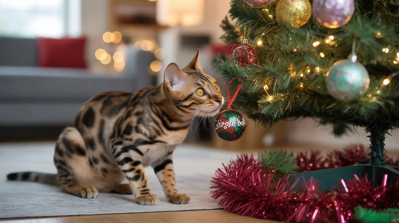クリスマスツリーと猫：ホリデーシーズンに愛猫を安全に守る完全ガイド