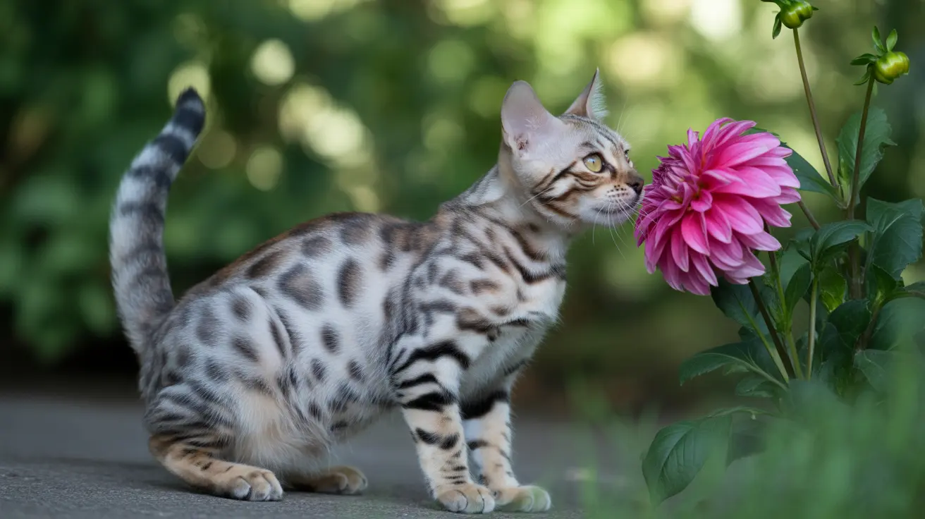 Dalia es tóxica para gatos: riesgos, síntomas y prevención