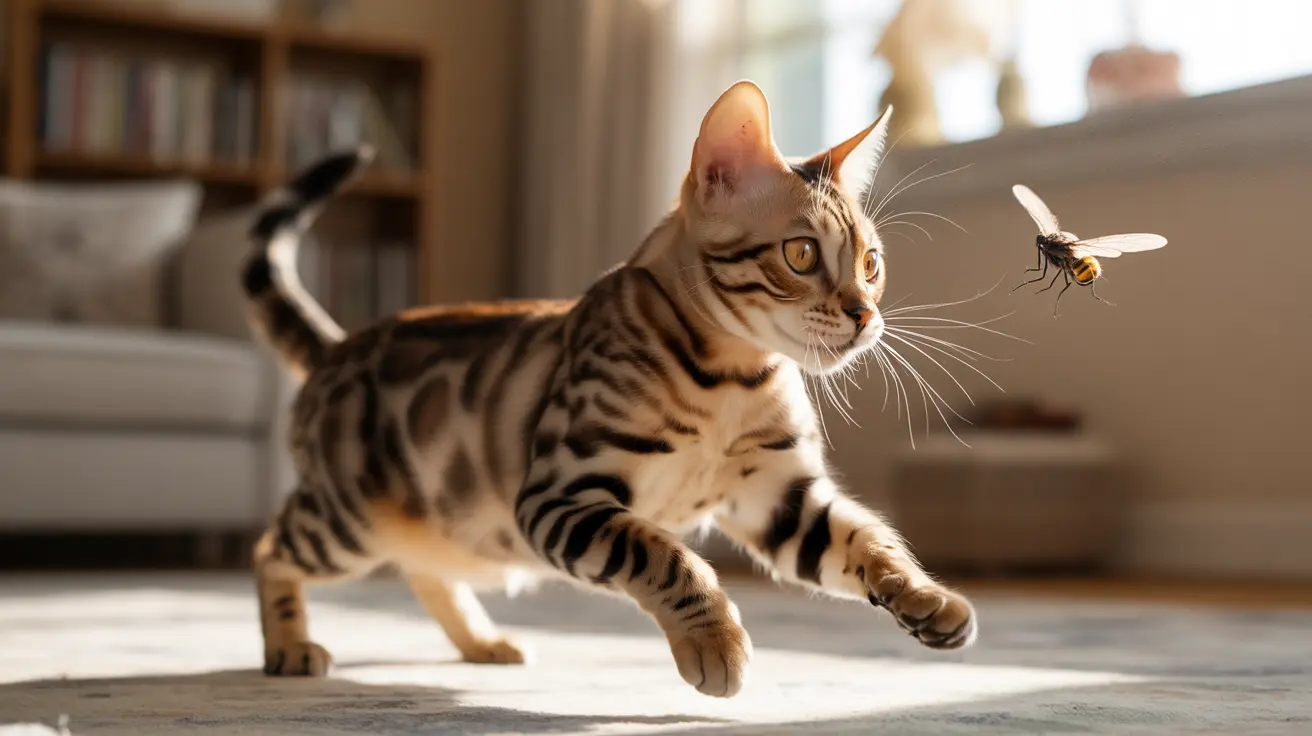 Mon chat a mangé une mouche : risques, symptômes et solutions