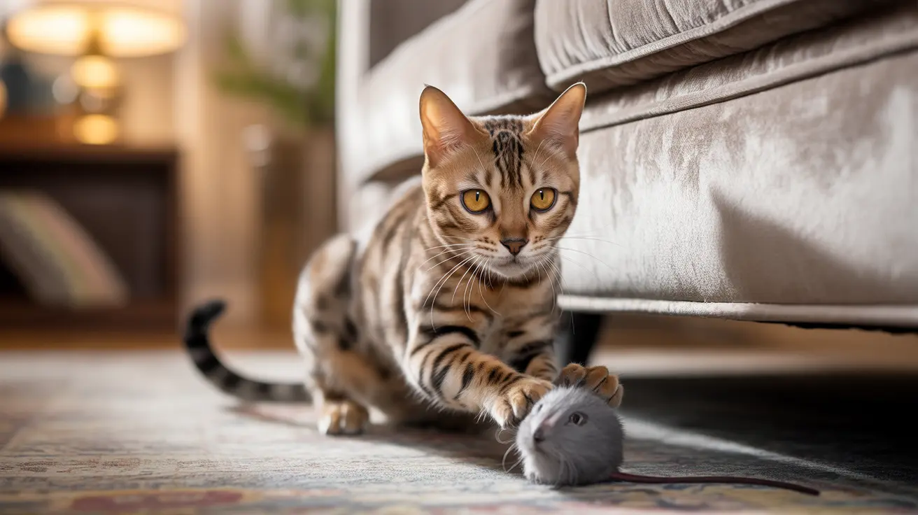 ¿Por qué los gatos esconden juguetes?
