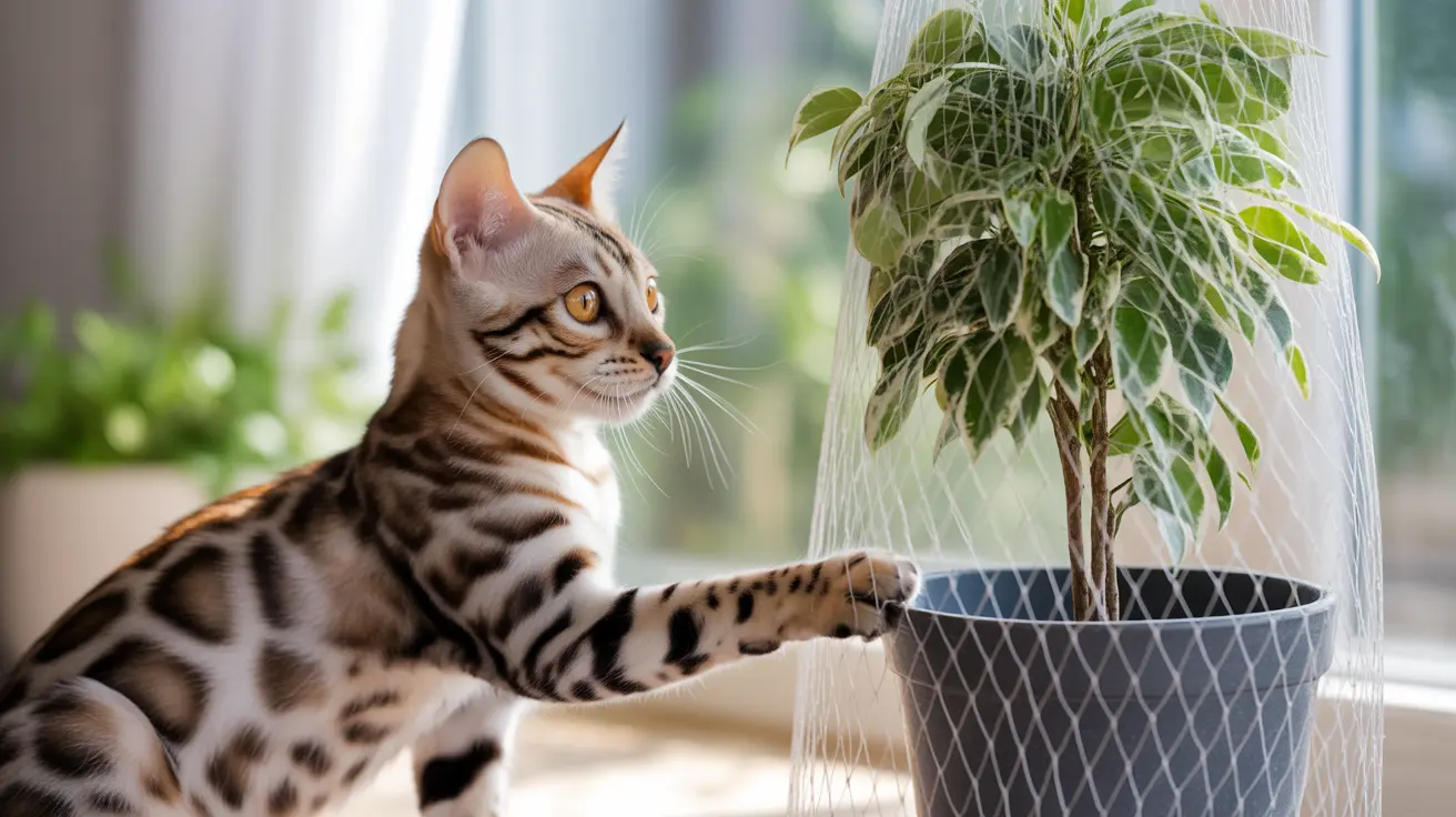 Elegir la mejor red para proteger plantas de gatos