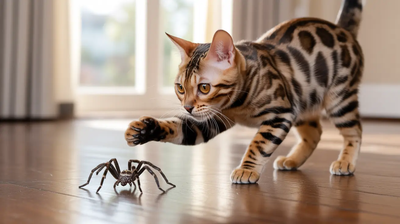 猫は蜘蛛を食べても大丈夫？安全性とリスクの完全ガイド