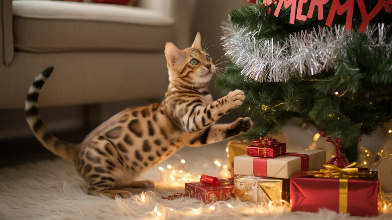 ペットにとってティンセルは危険？安全なクリスマスのためのガイド