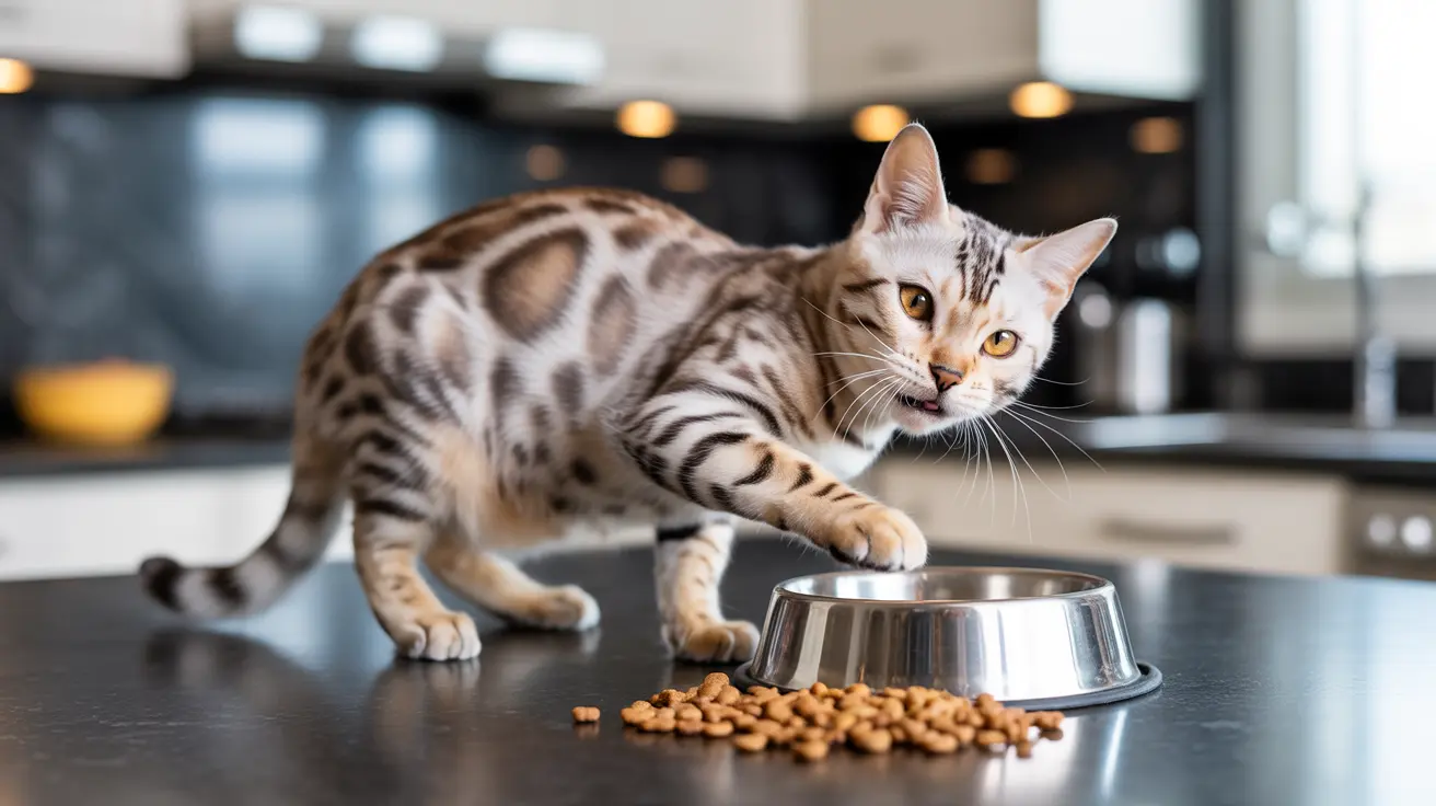 La raison évolutive du grattage autour de la nourriture chez le chat