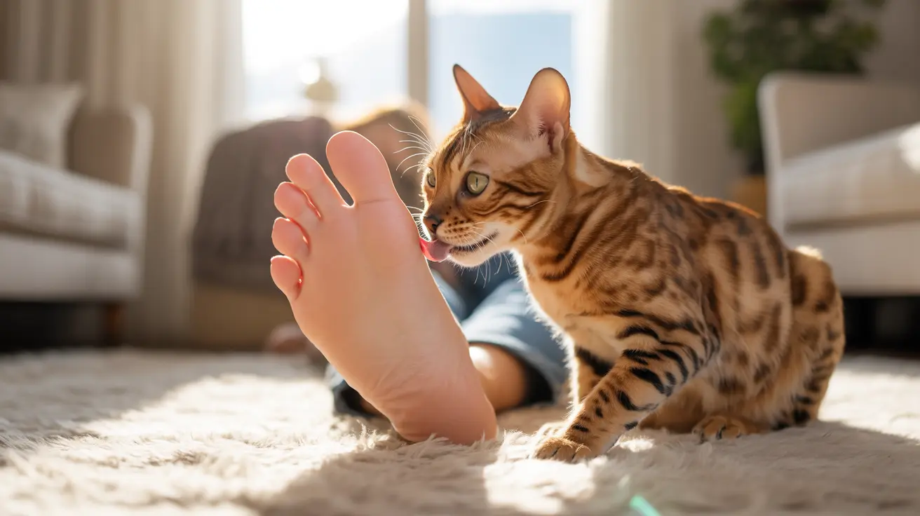 Why Does My Cat Lick My Feet? Understanding This Curious Cat Behavior
