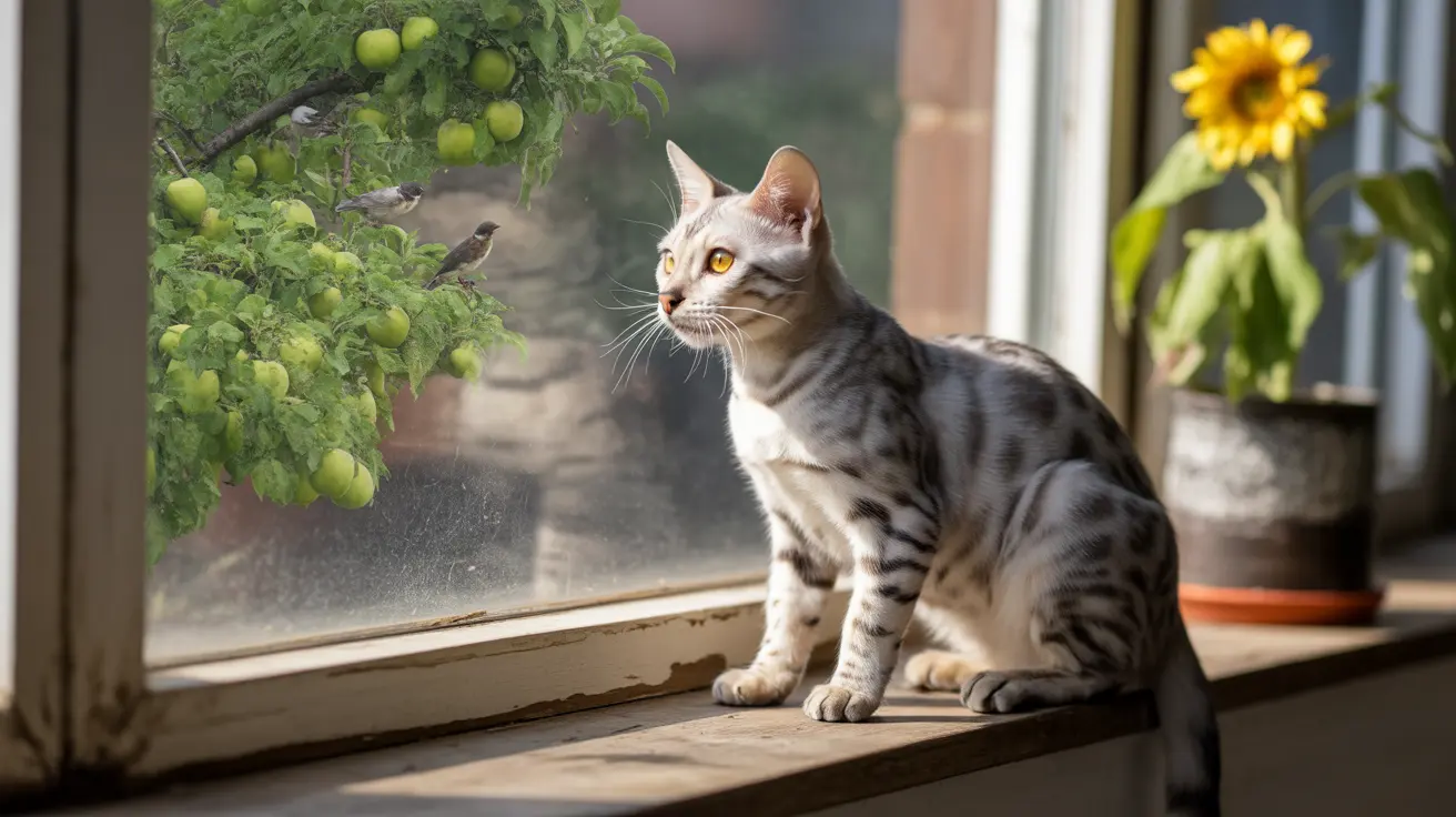 Comportamiento de gatos al mirar ventanas