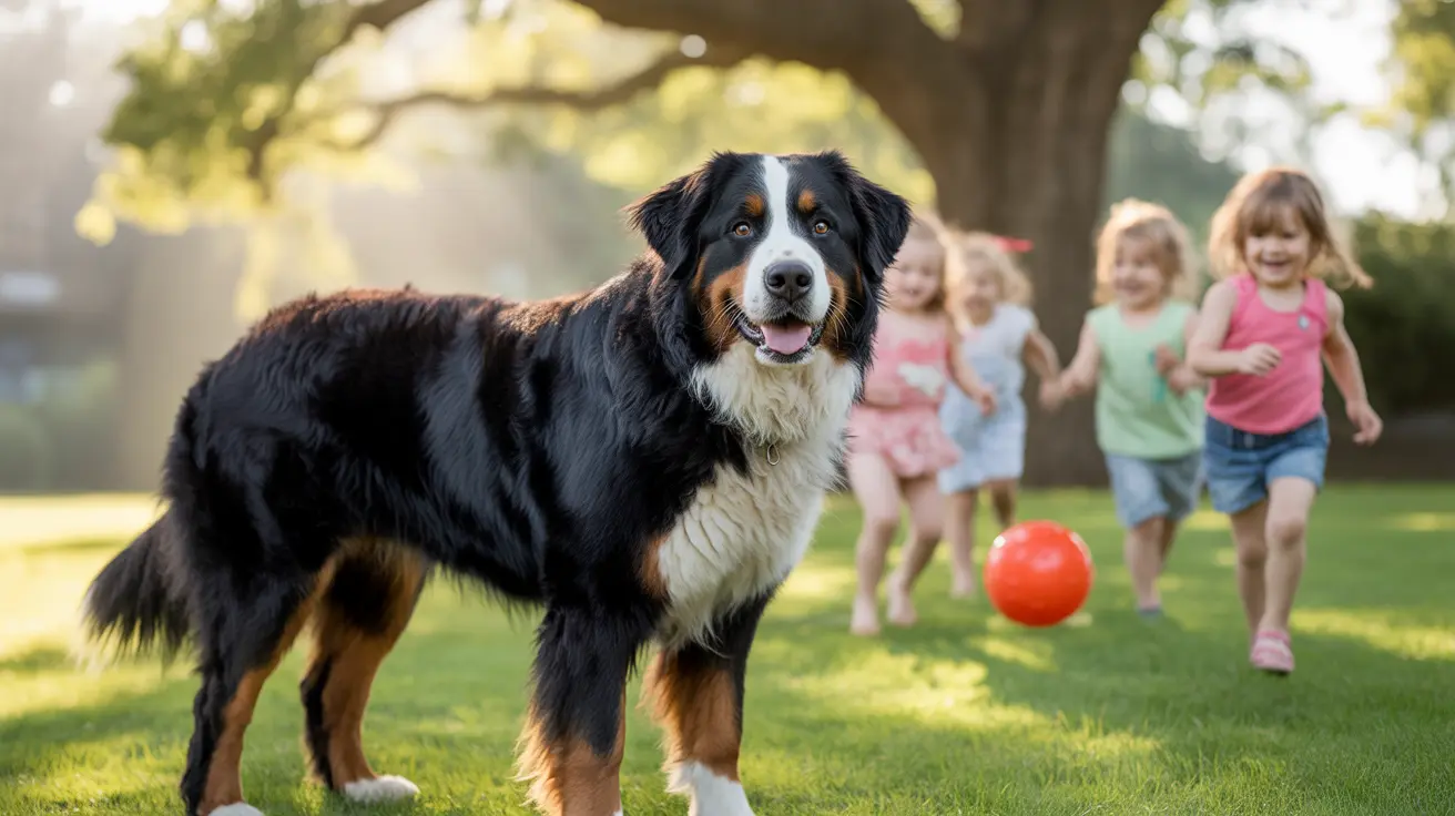 Instinto protector boyero de Berna y su carácter familiar