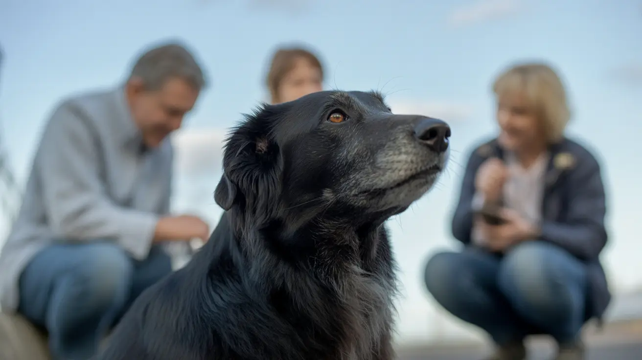 Portraits of three honored dogs Welles, Bucky, and Bozi recognized for their outstanding service in Iowa