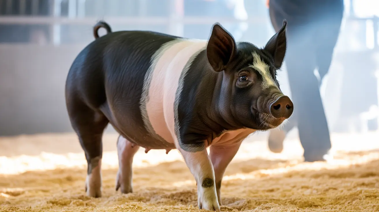 Students presenting livestock animals at Elk Grove High School FFA pre-fair competition