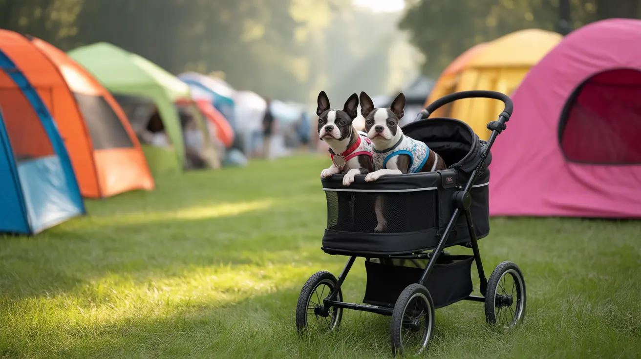 Participants walking with their dogs at an outdoor animal fundraiser event