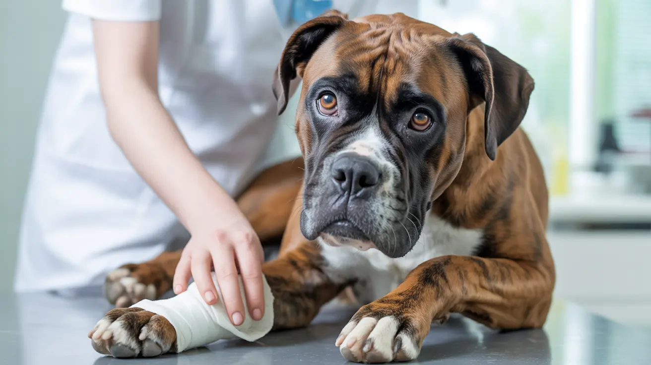 Cuidados en casa tras absceso canino