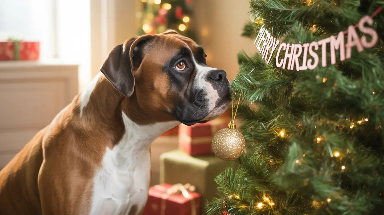 クリスマスツリー完全ガイド：愛犬と飾りを安全に守るために