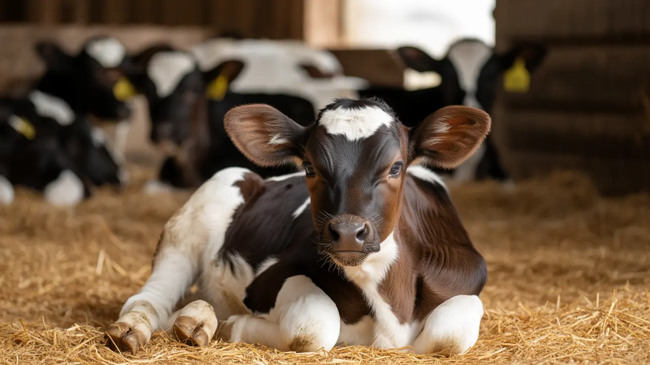 Livestock truck overturned on a highway in northern France with injured calves