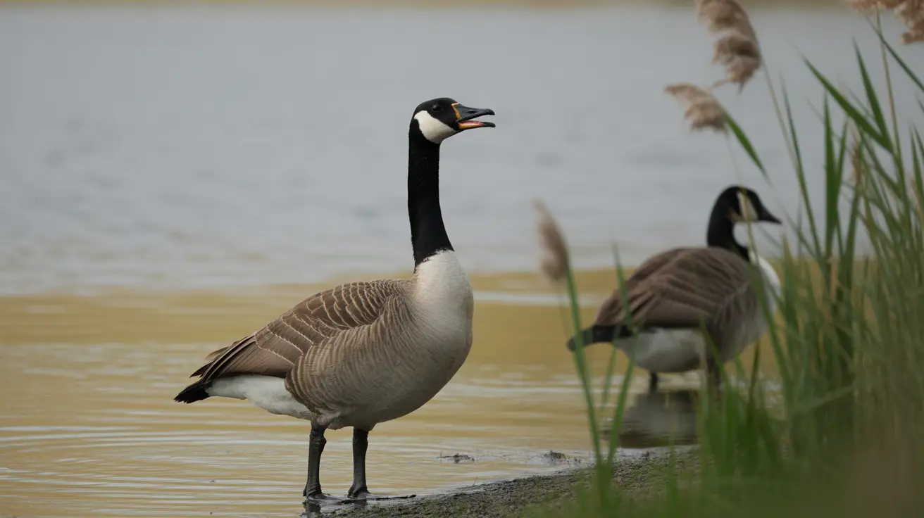 Egyptian geese in a South Florida residential area near Cooper City