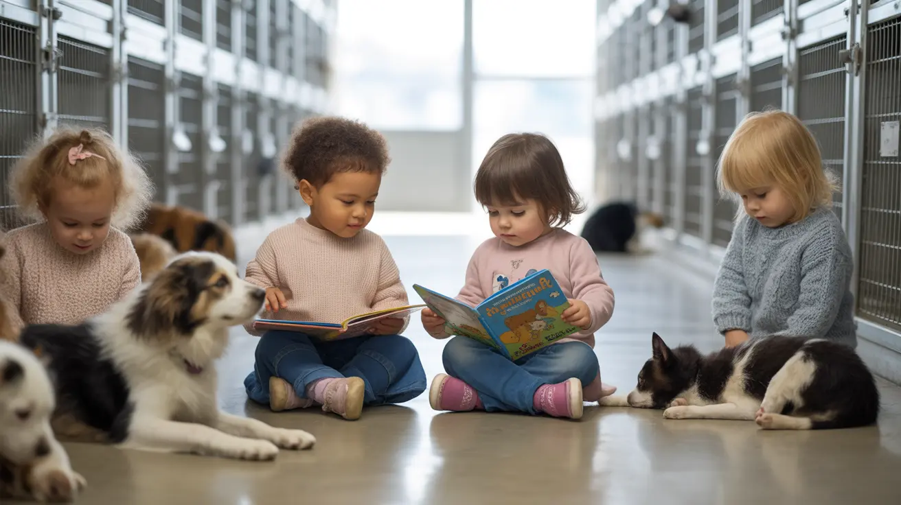 Children Discover the Joy of Reading to Shelter Animals at Local Rescue