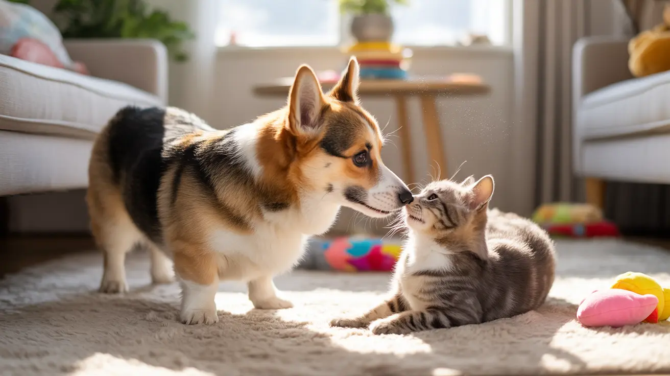¿Los corgis pueden convivir con gatos?