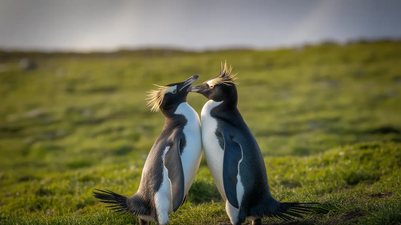 Various romantic animals displaying courtship behaviors like swans, penguins, seahorses, and gibbons