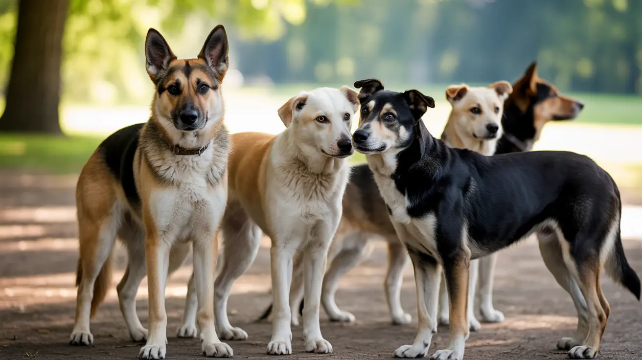Happy dogs available for adoption at Austin Animal Services during a weekend adoption event