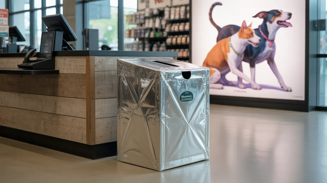 Collection boxes for pet supplies at Menards store in Big Rapids supporting local animal rescue