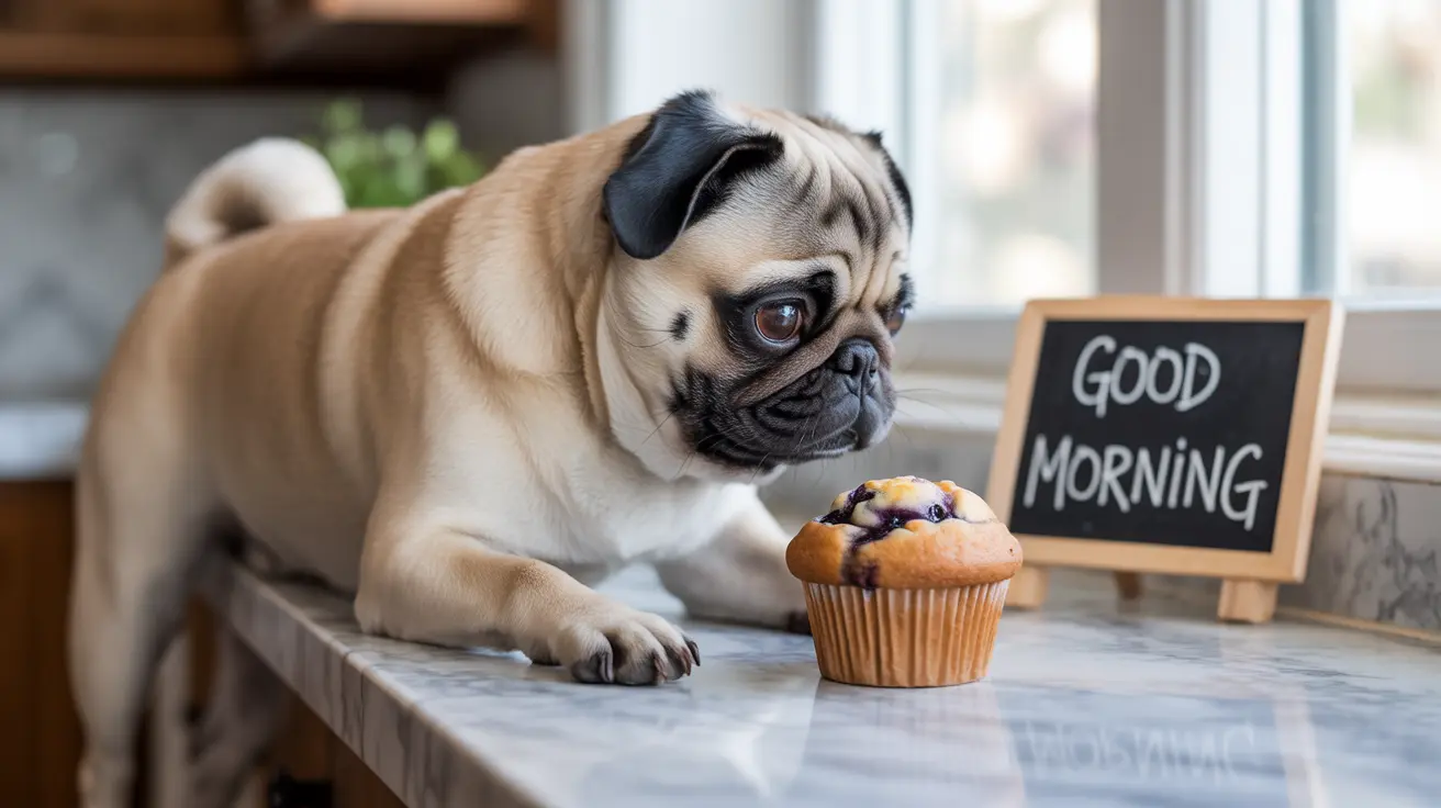 ¿Qué hacer si mi perro comió un muffin de arándanos?