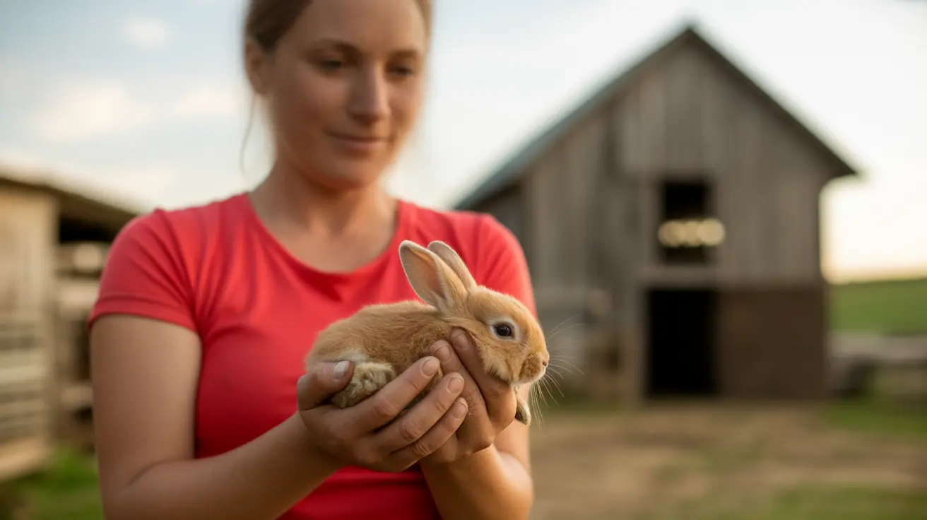 Adorable baby farm animals including rabbits, goats, lambs, and piglets at Patterson Farm barnyard