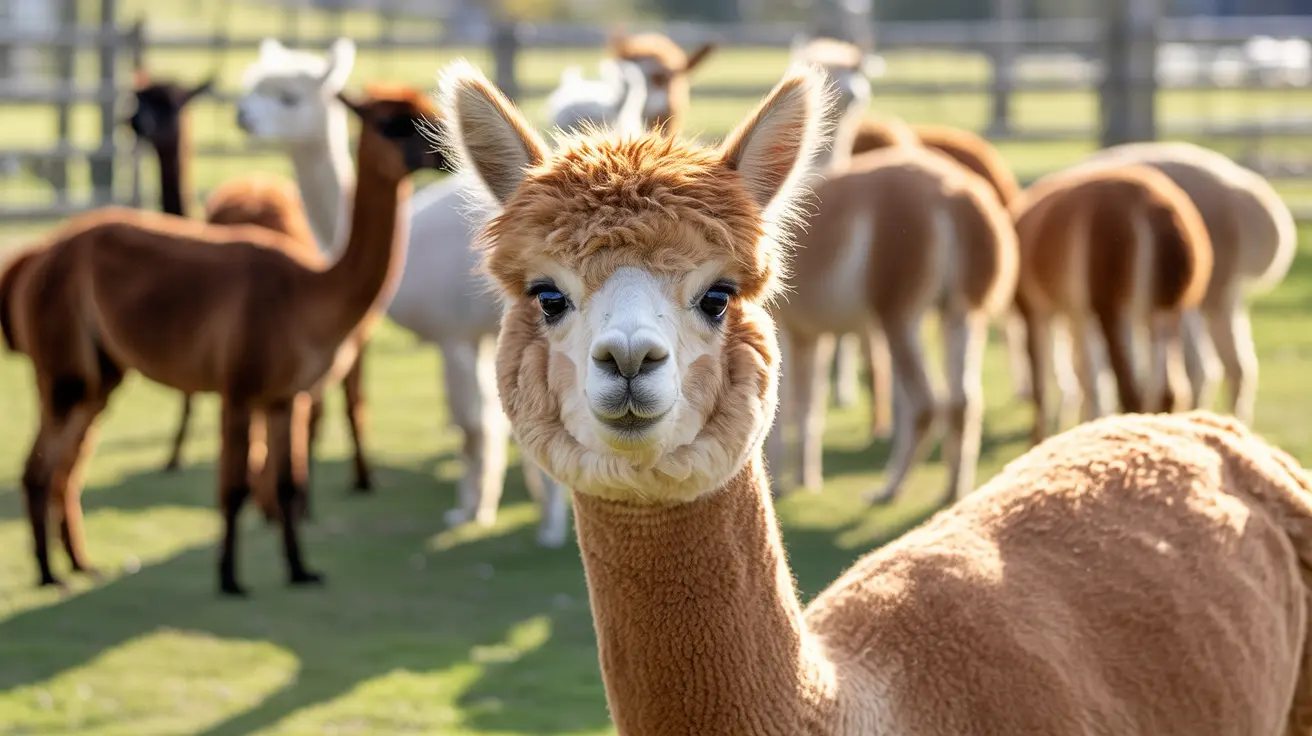 Children participating in an Easter egg hunt near camels and capybaras on a Medina Ohio farm