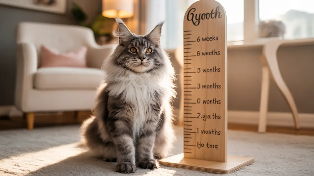 Línea de Tiempo de Crecimiento y Expectativas de Tamaño del Maine Coon