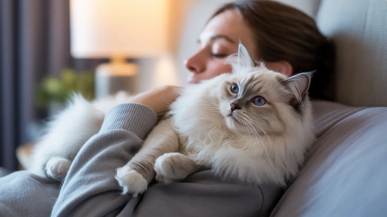 ¿Por qué mi gato duerme sobre mí?