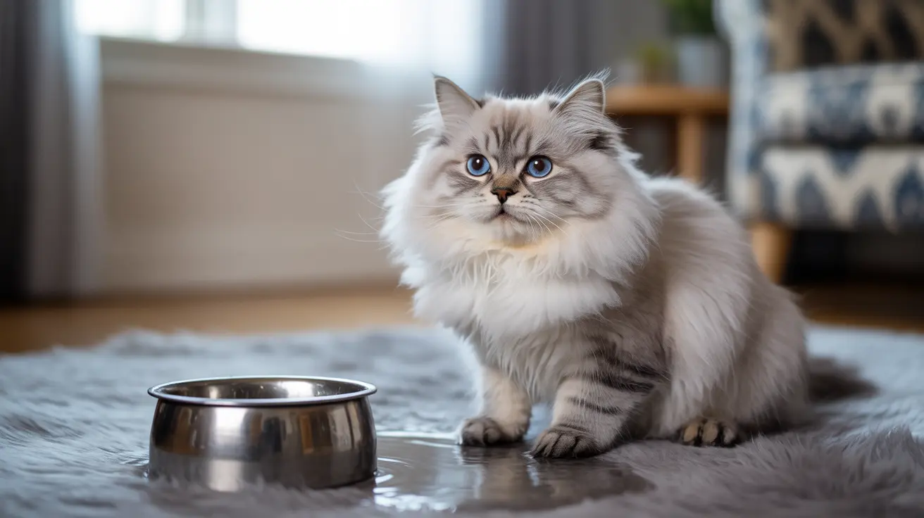 Causas Comportamentais Comuns para o Gato Vomitar Líquido Após Beber Água