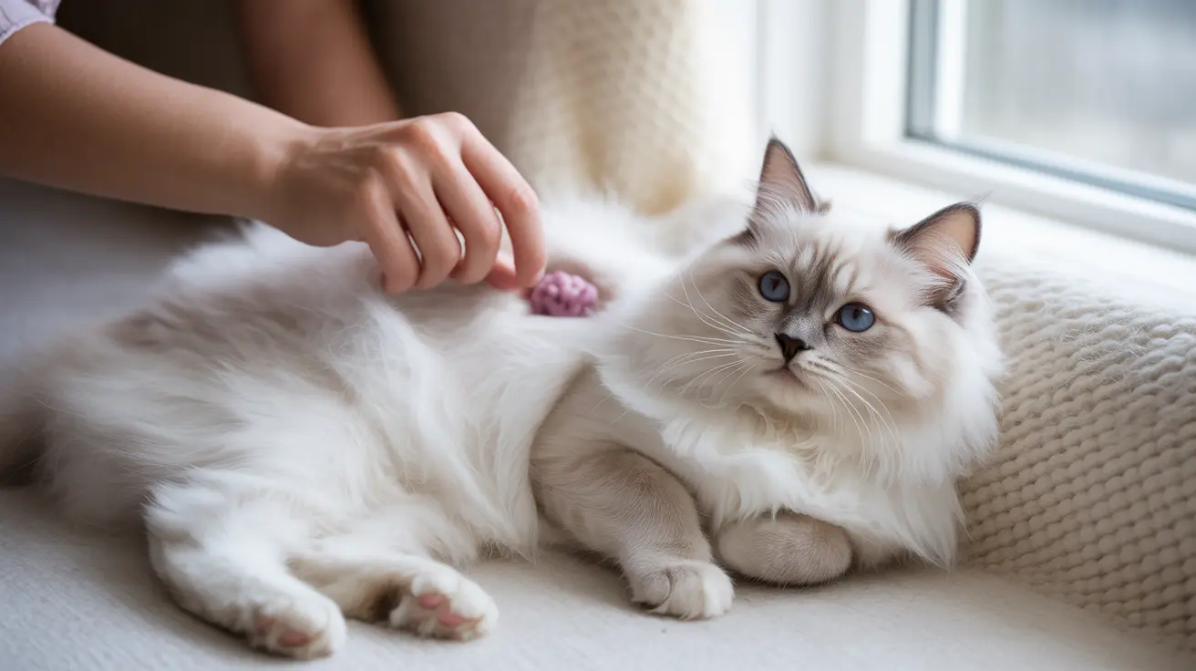 Bultos en la espalda del gato cerca de la columna