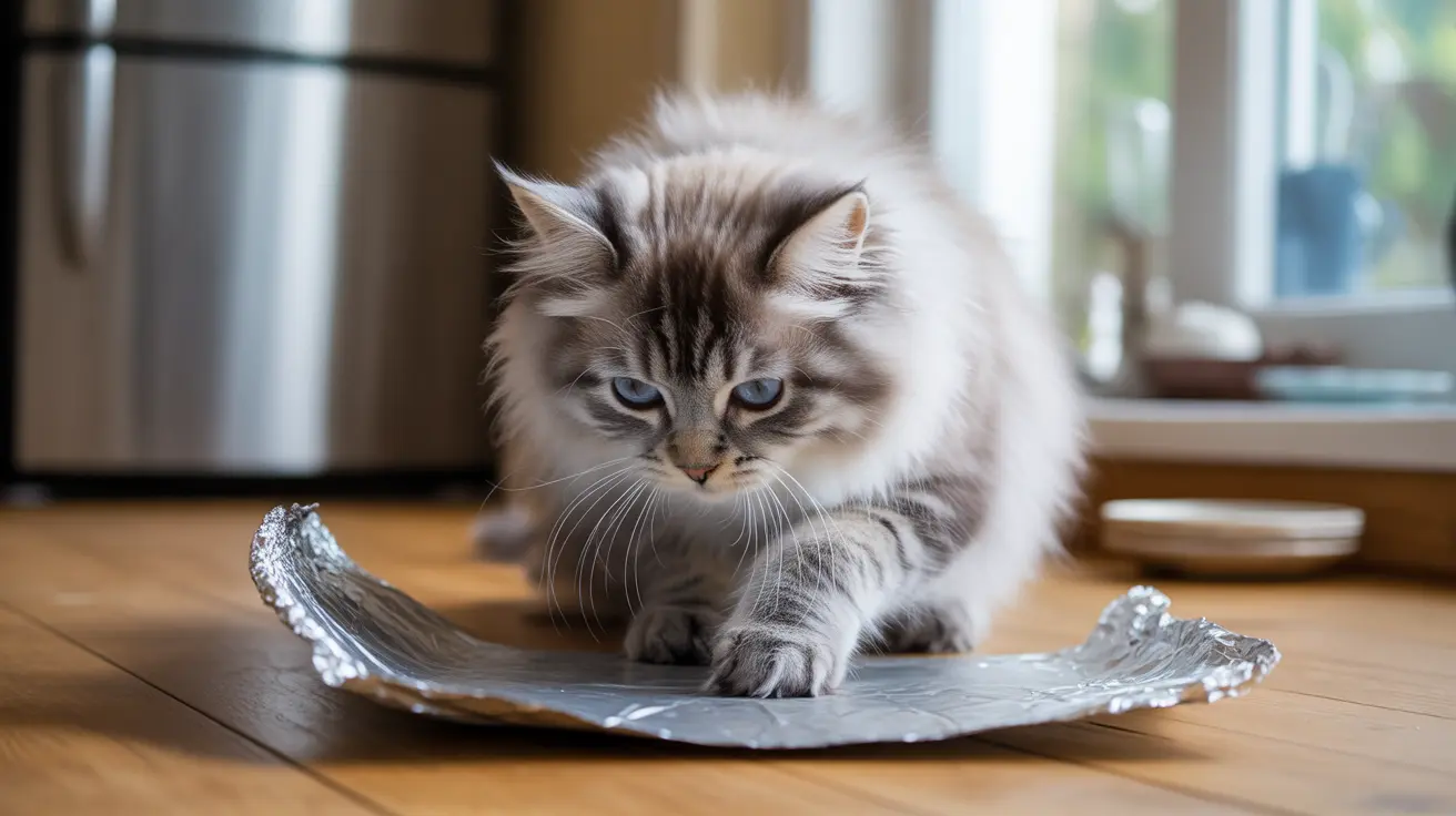 ¿Por qué los gatos temen al papel aluminio?