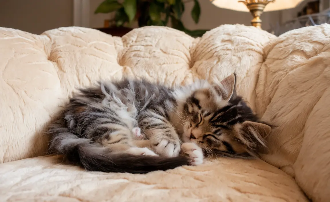 子猫の睡眠パターンを理解しよう：あなたの子猫は寝すぎ？