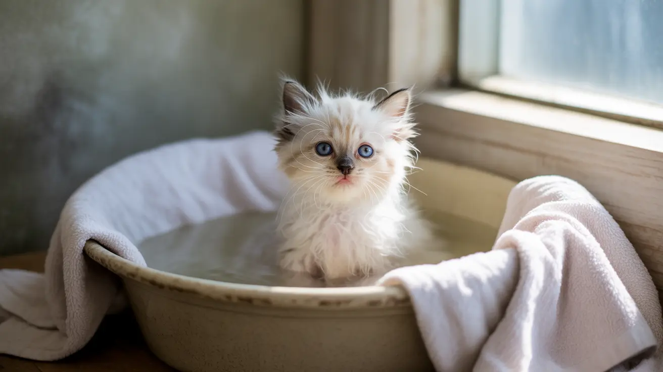 子猫を安全かつストレスなくお風呂に入れる完全ガイド