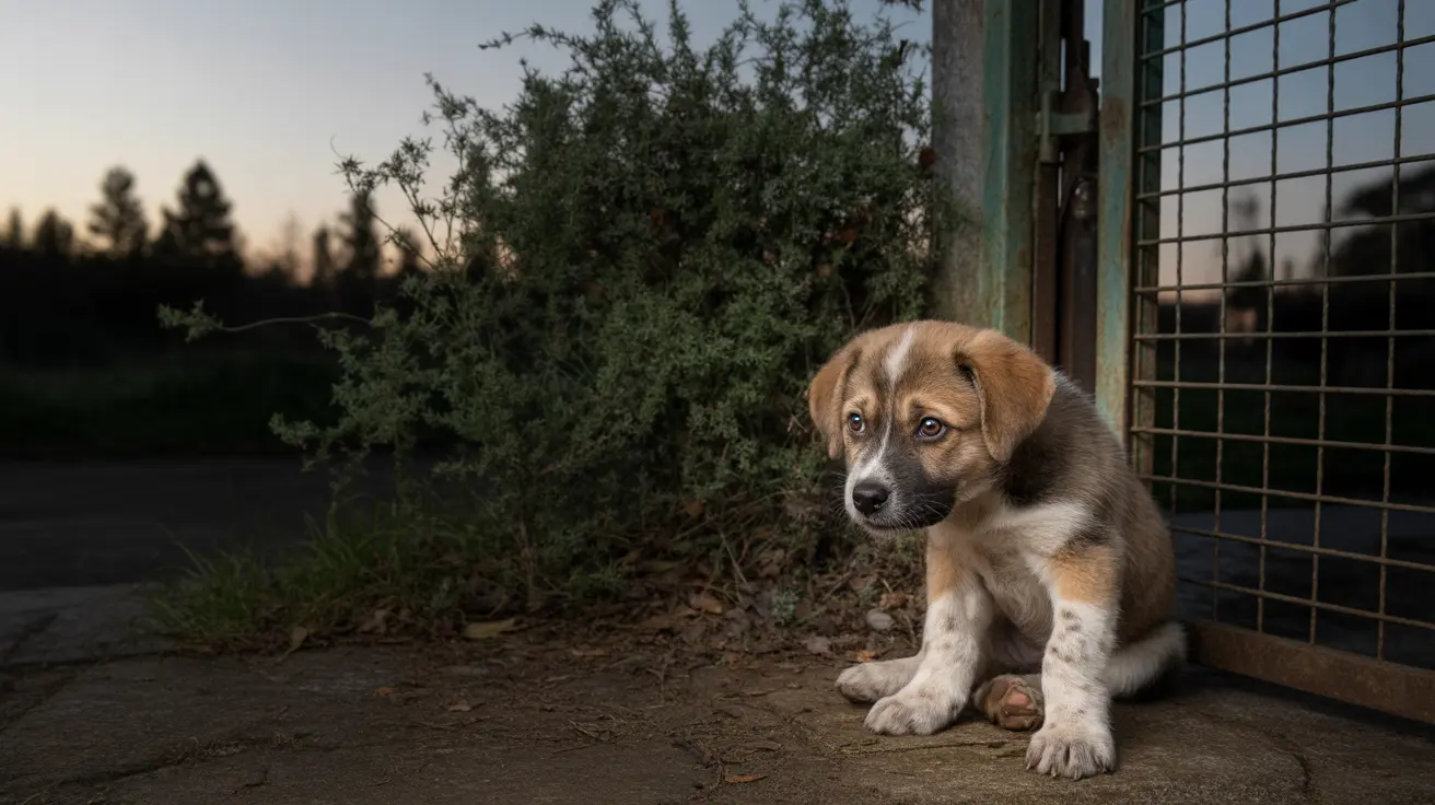 Surveillance footage capturing a man abandoning a puppy at Mission Viejo animal shelter gate