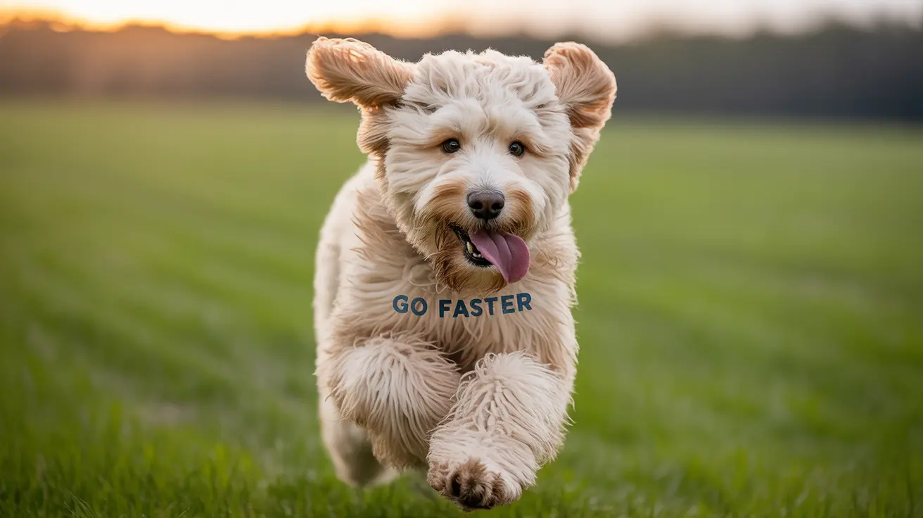 Velocidad máxima de un labradoodle corriendo