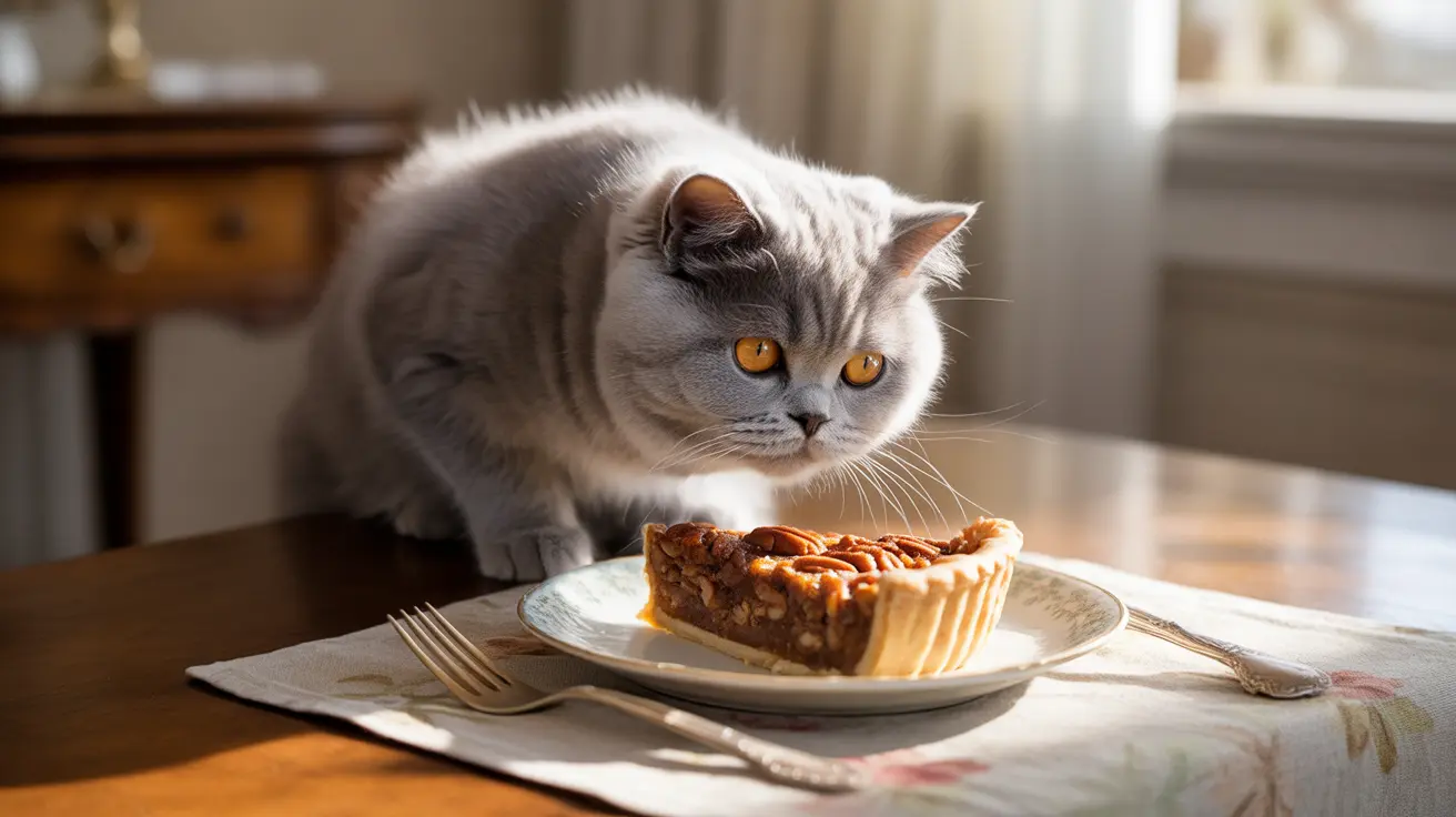 猫はピーカンパイを食べても大丈夫？獣医師が解説する安全性とリスク