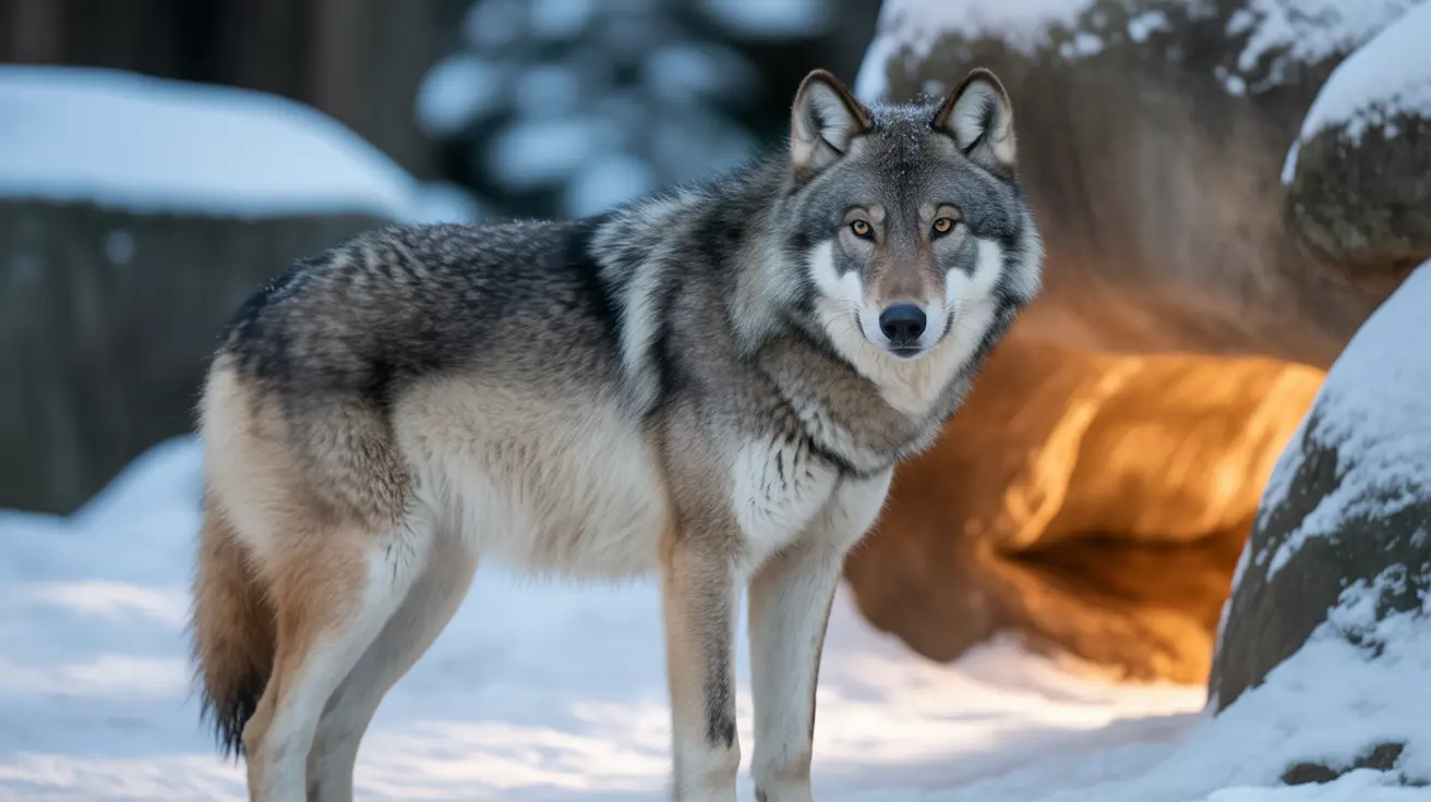 Beardsley Zoo staff caring for animals with winter protection equipment