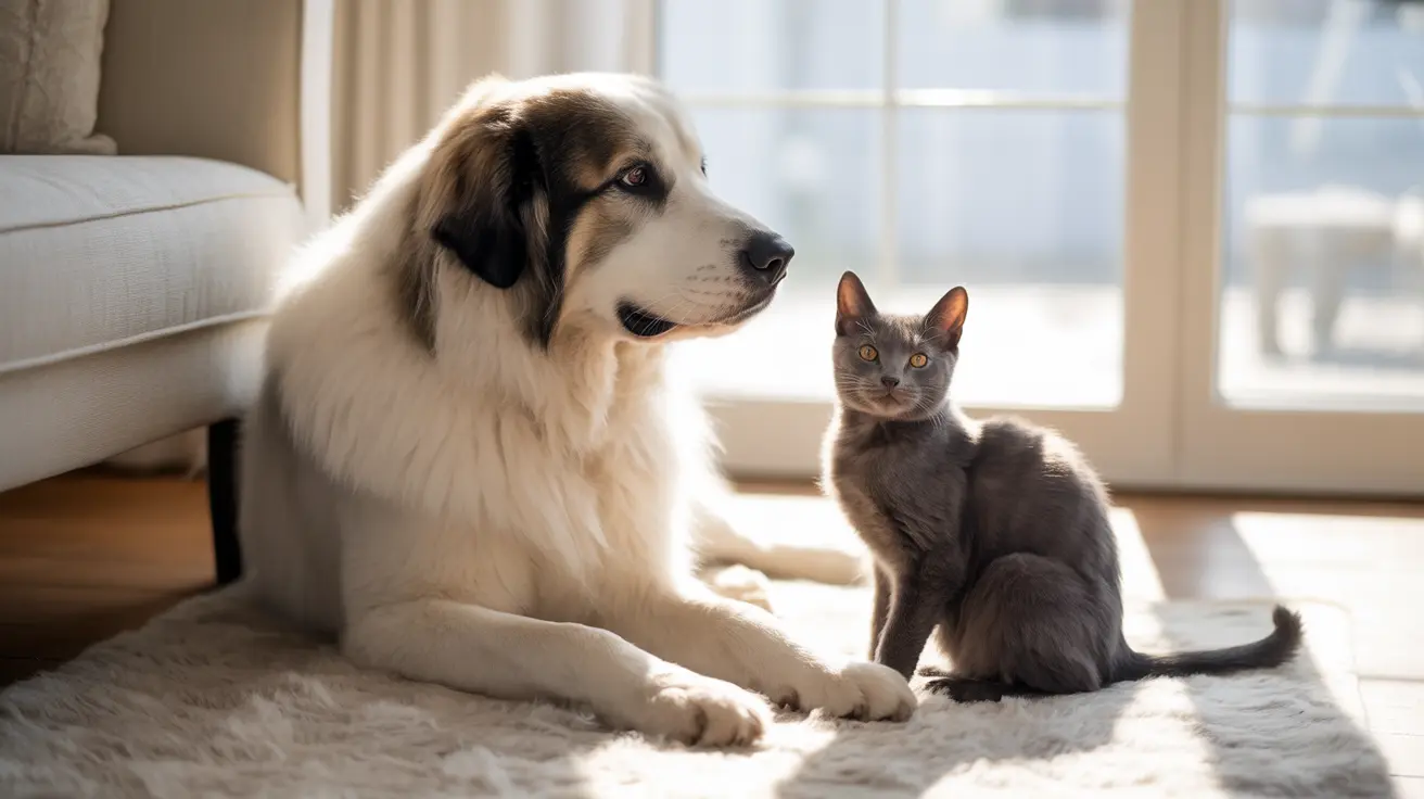 Grand Pyrénéen et chats : compatibilité et conseils de cohabitation
