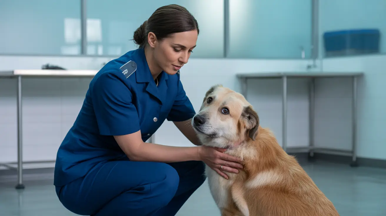 Humane investigator investigating animal cruelty case with communication equipment