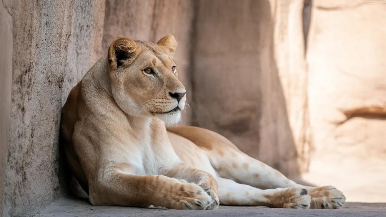 Three tigers, four lions, and ten lemurs at a Texas wildlife sanctuary