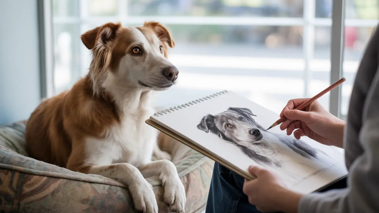 Quand l’art aide l’adoption : artistes et portraits de chiens en refuge