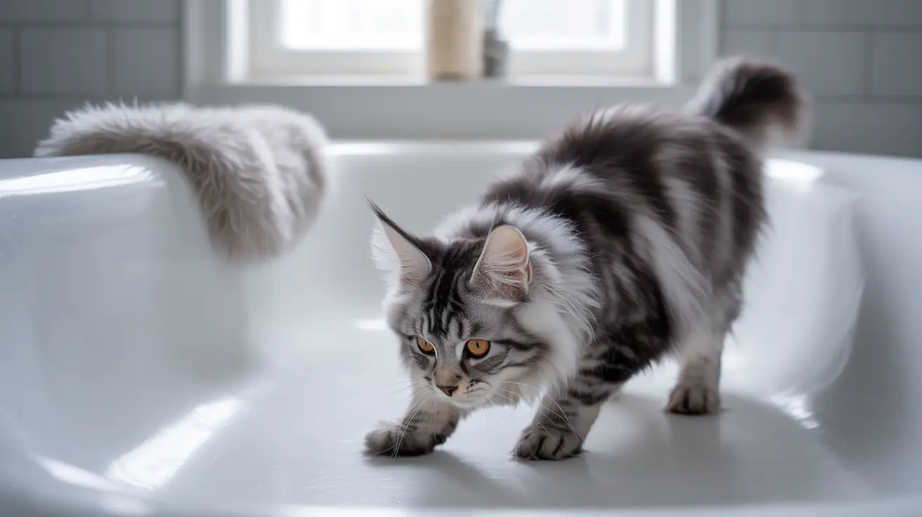 ¿Por qué mi gato hace caca en la bañera?