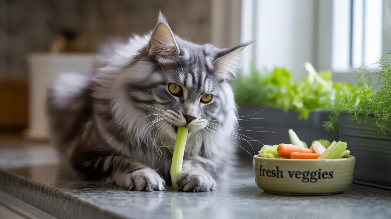 猫はセロリを食べても大丈夫？安全性と健康効果の完全ガイド