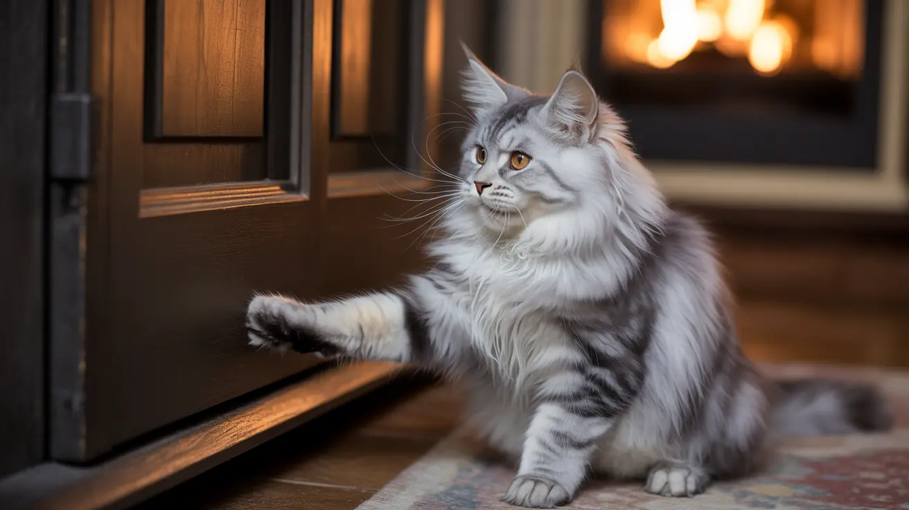 Comportamiento de gatos puertas cerradas: ¿por qué rascan y maúllan?