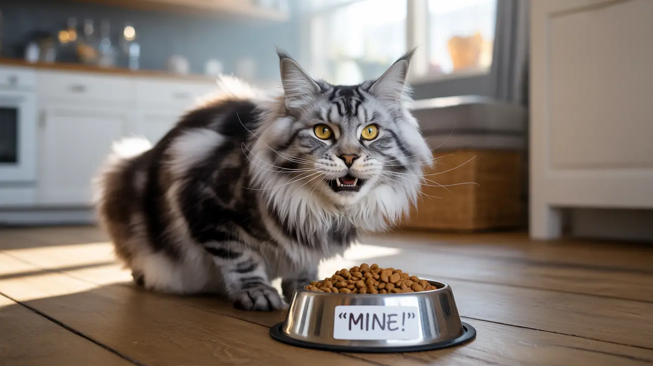 Reconnaître l'agressivité alimentaire chez le chat