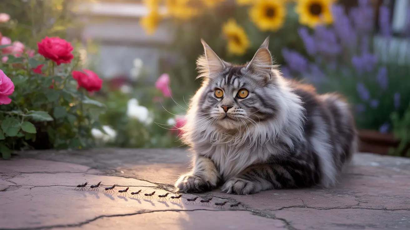 Comprendre pourquoi mon chat a mangé des fourmis