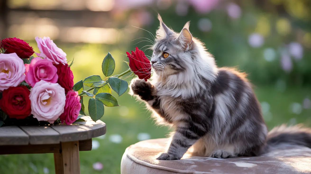 ¿Las rosas son peligrosas para los gatos?